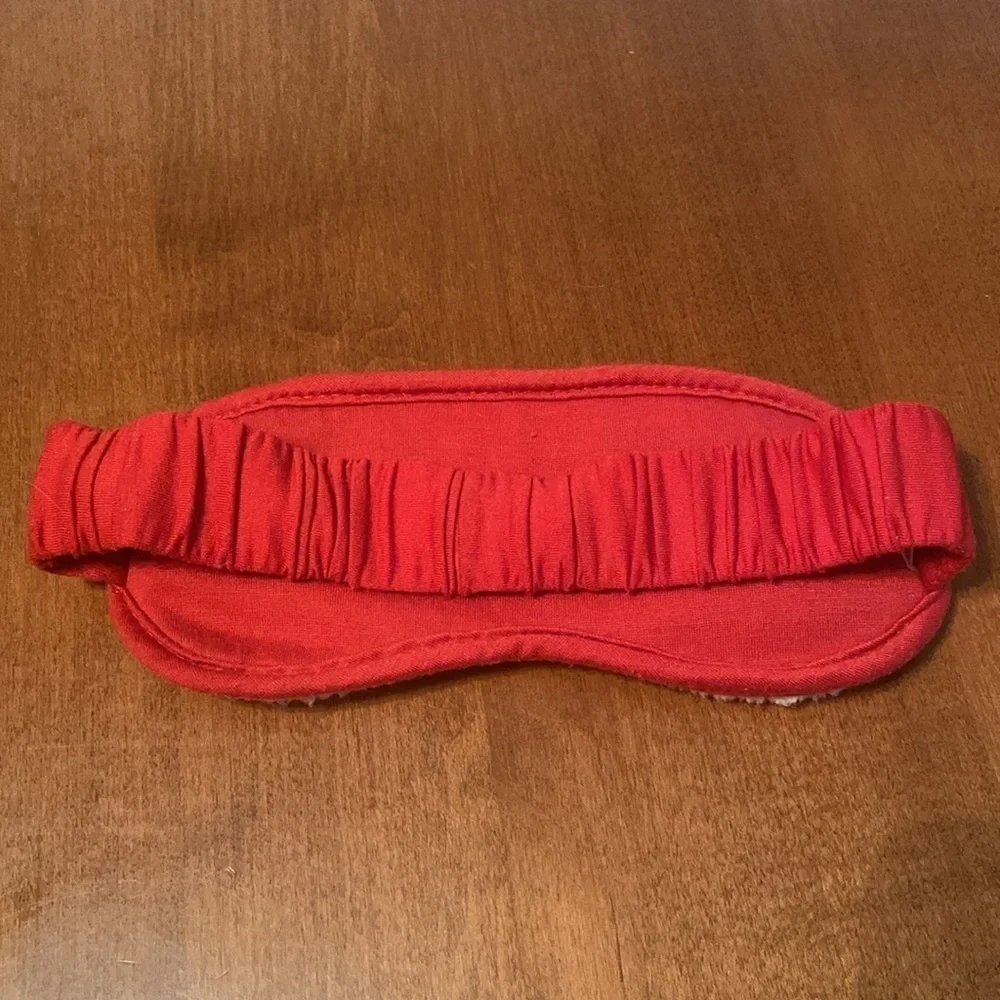 Victoria’s Secret Pink Sleep Eye Mask Red White Silver
